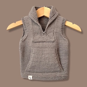 Pablo Hand Knitted Sweater Vest %100 Cotton