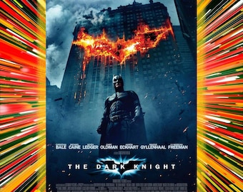 The Dark Knight - 2008 - 1 | High Quality 300dpi | 24x36 16x24 12x18 11x17 8x12In Printed Posters | Starring: Christian Bale, Heath Ledger