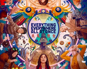Everything Everywhere All At Once - 2022 | 5 Popular 4K Sizes | 28x40 24x36 16x24 12x18 8x12 Inch Digital Download Posters | Top 500 Movie