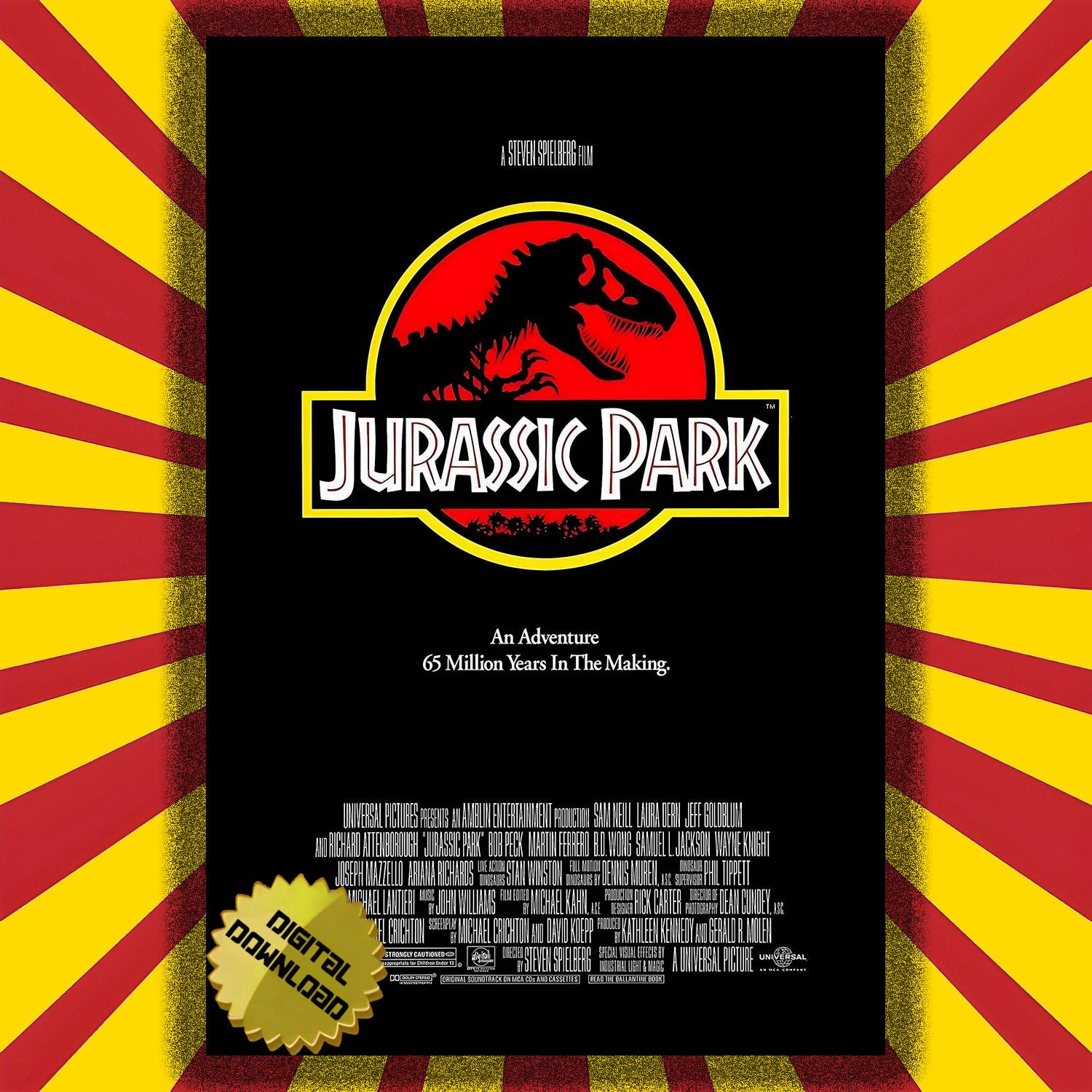 ジュラシック・パーク - 1993 | HQ 300dpi | 28x40 24x36 16x24 12x18