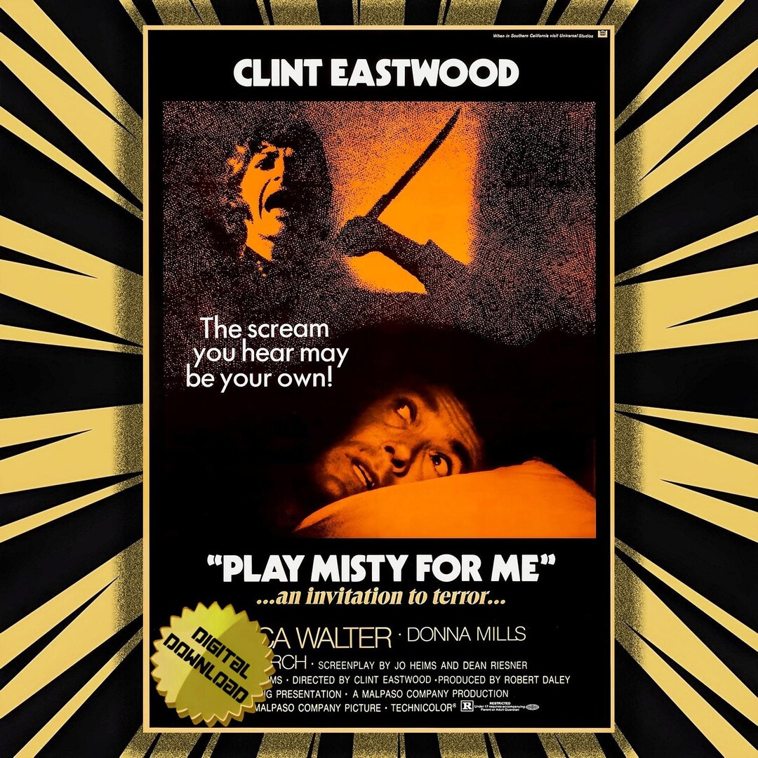 Play Misty for Me - 1971 | High Quality 300dpi | 24x36 Inch