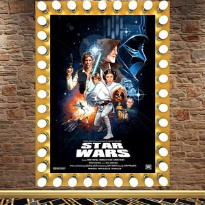 Star Wars IV--A New Hope - 1977-e Box Office Hit! | 28x40 24x36 16x24 12x18 Or 8x12 In Posters | Carrie Fisher, Mark Hamill, Harrison Ford