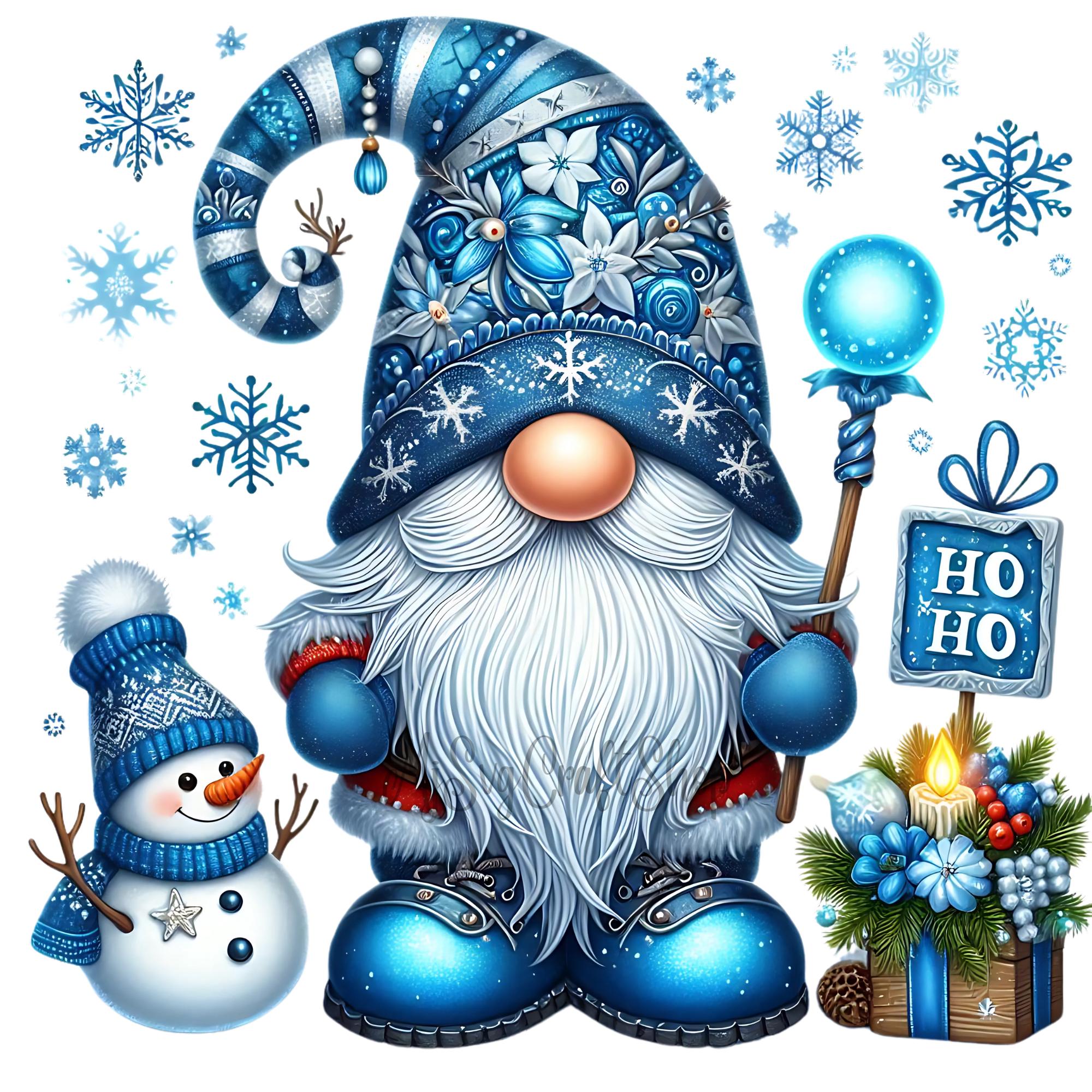 Watercolor Gnomes,Winter Gnome Clipart Bundle 20 SVG & PNG,Christmas Gnomes Clipart,Design for T-shirts,Mugs,Bags,Home Deco,Personal Gift,