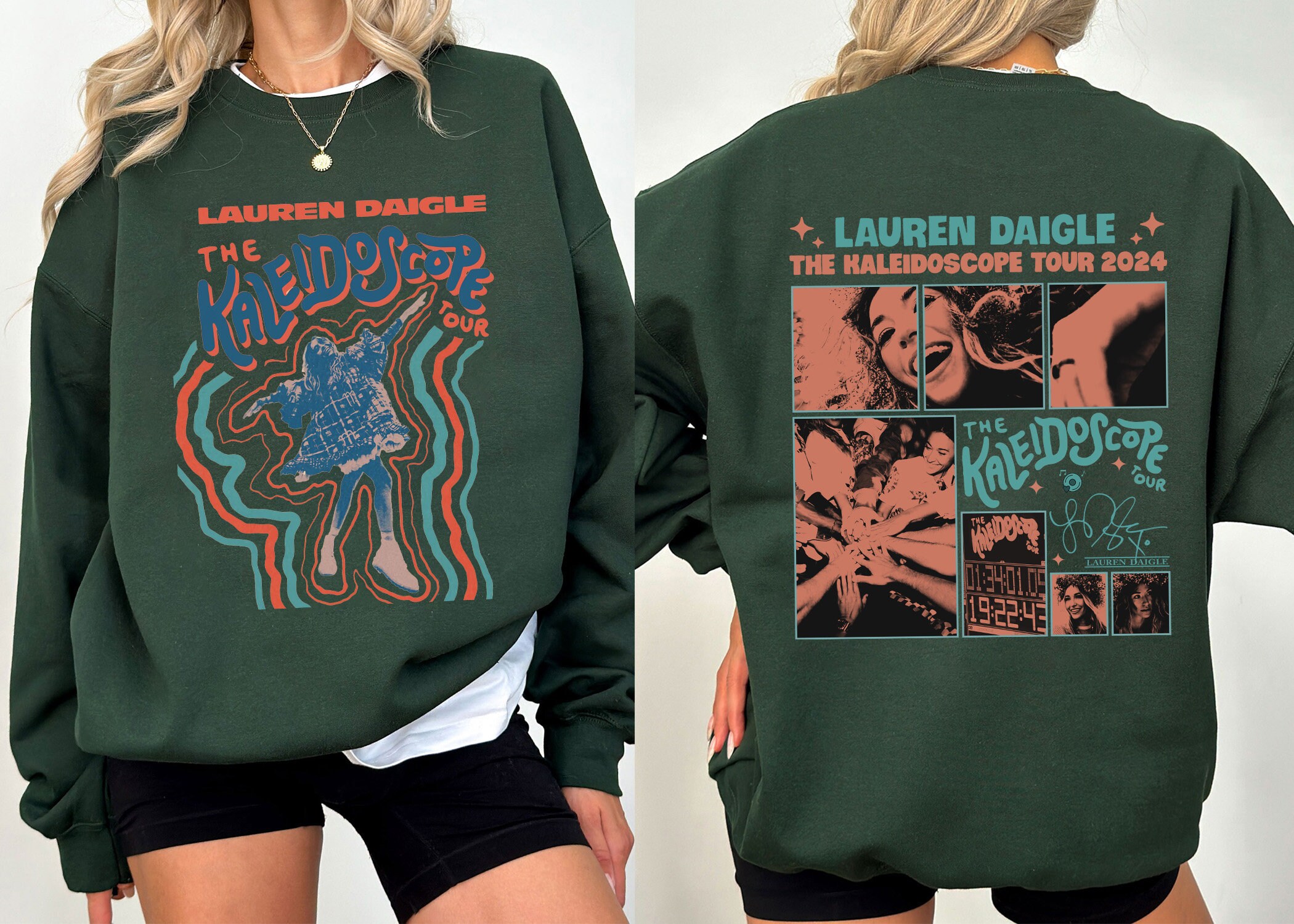 Vintage Lauren Daigle The Kaleidoscope Tour 2024 Sweatshirt, Lauren Daigle Concert