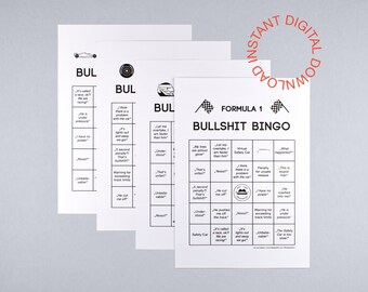 Bingo de mierda de Fórmula 1 Descargar imprimible