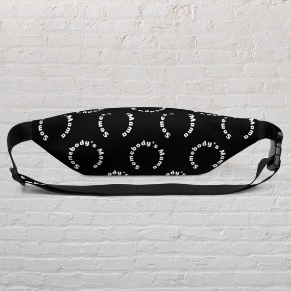 Somebody s Mama Black and White Fanny Pack Etsy Sweden