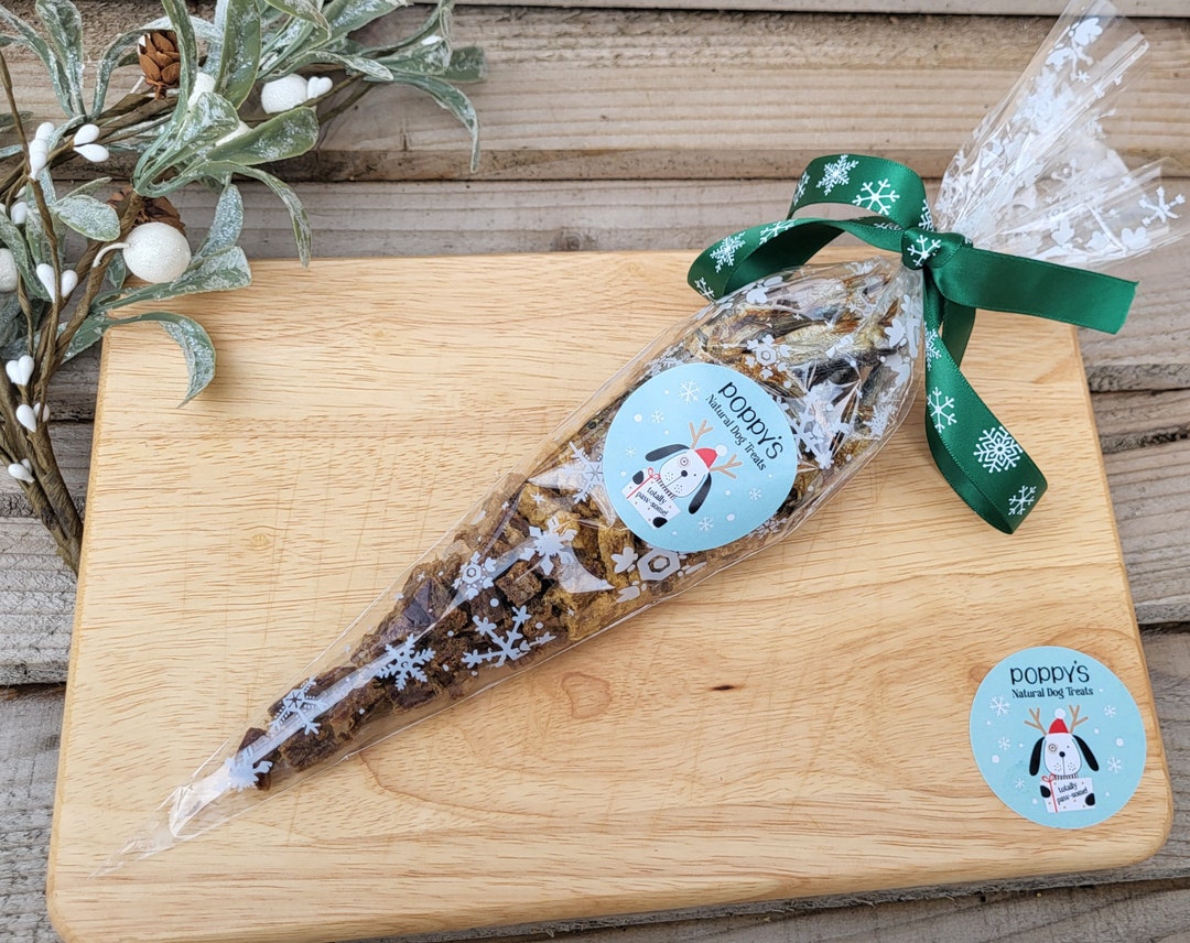 100 Natural Dog Treat Christmas Cone/christmas Dog Present/ Etsy UK