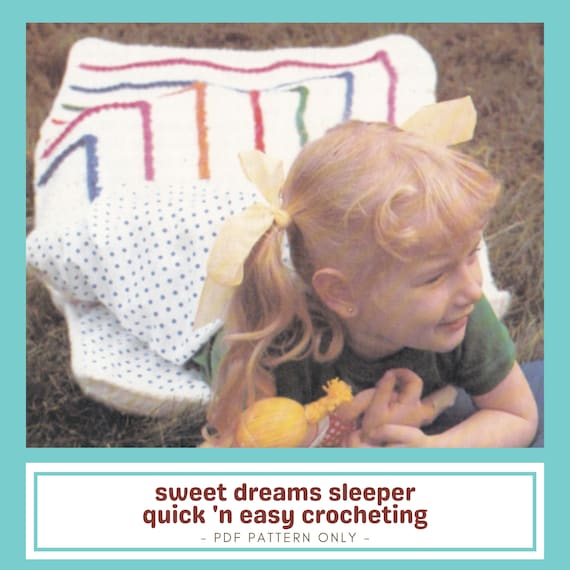 Sweet Dreams Blanket Crochet Pattern Quick 'n Easy Etsy