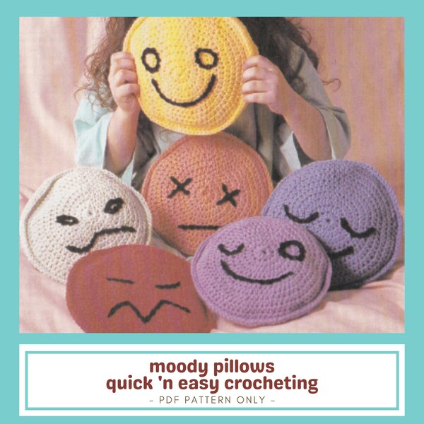 Moody Pillows Crochet Pattern - Quick 'n Easy Crochet pattern