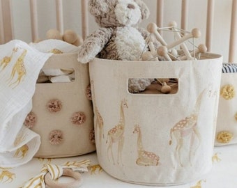Pehr Nursery Storage Bin Sewing Pattern: DIY Canvas Basket (Digital File)