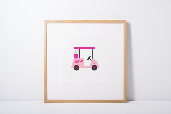 Barbie doll golf cart sale