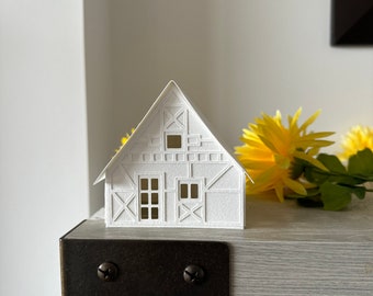 Paper House Luminary SVG: DIY Christmas Village Decoration (Digital Download)