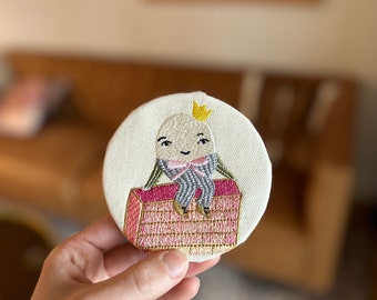 Humpty Dumpty Embroidery Design, Nursery Rhyme (4x4 Hoop) (Digital File)