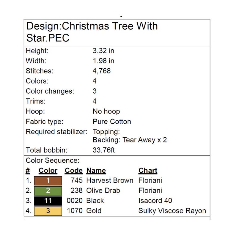 Christmas Tree Machine Embroidery Design Christmas Tree Embroidery