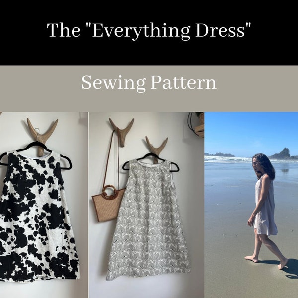 The Everything Dress Sewing Pattern Tutorial - Easy Sewing & Pattern Tutorial for Summer Dress, Linen Dress, Formal Dress | Digital Download