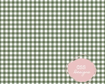 Emerald Green Gingham Seamless Pattern: Fabric, Home Decor (Digital Download, Commercial Use)