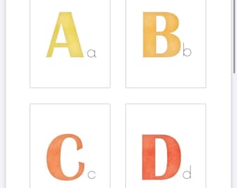 Printable Alphabet Flashcards: ABC Letter Tracing for Toddlers (Digital Download