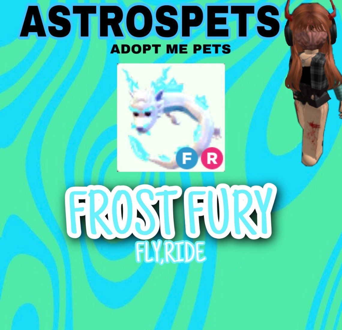 FROST FURY fly Ride ADOPT Me cheap Etsy