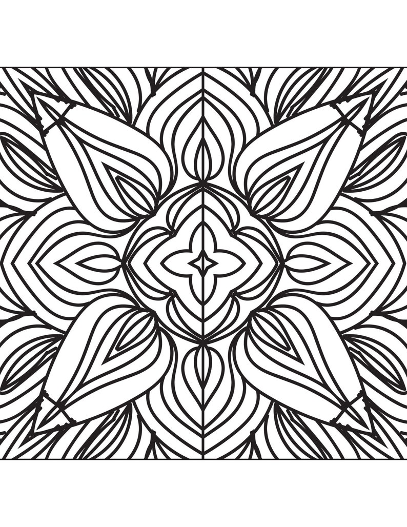 30 Mandala Coloring Pages! Fun Activity for All Ages! Digital Download ...