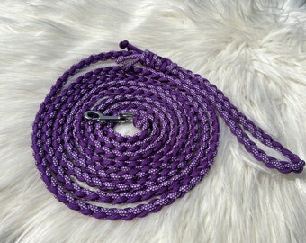Towline | thin | with hand strap | round braided | handmade from paracord