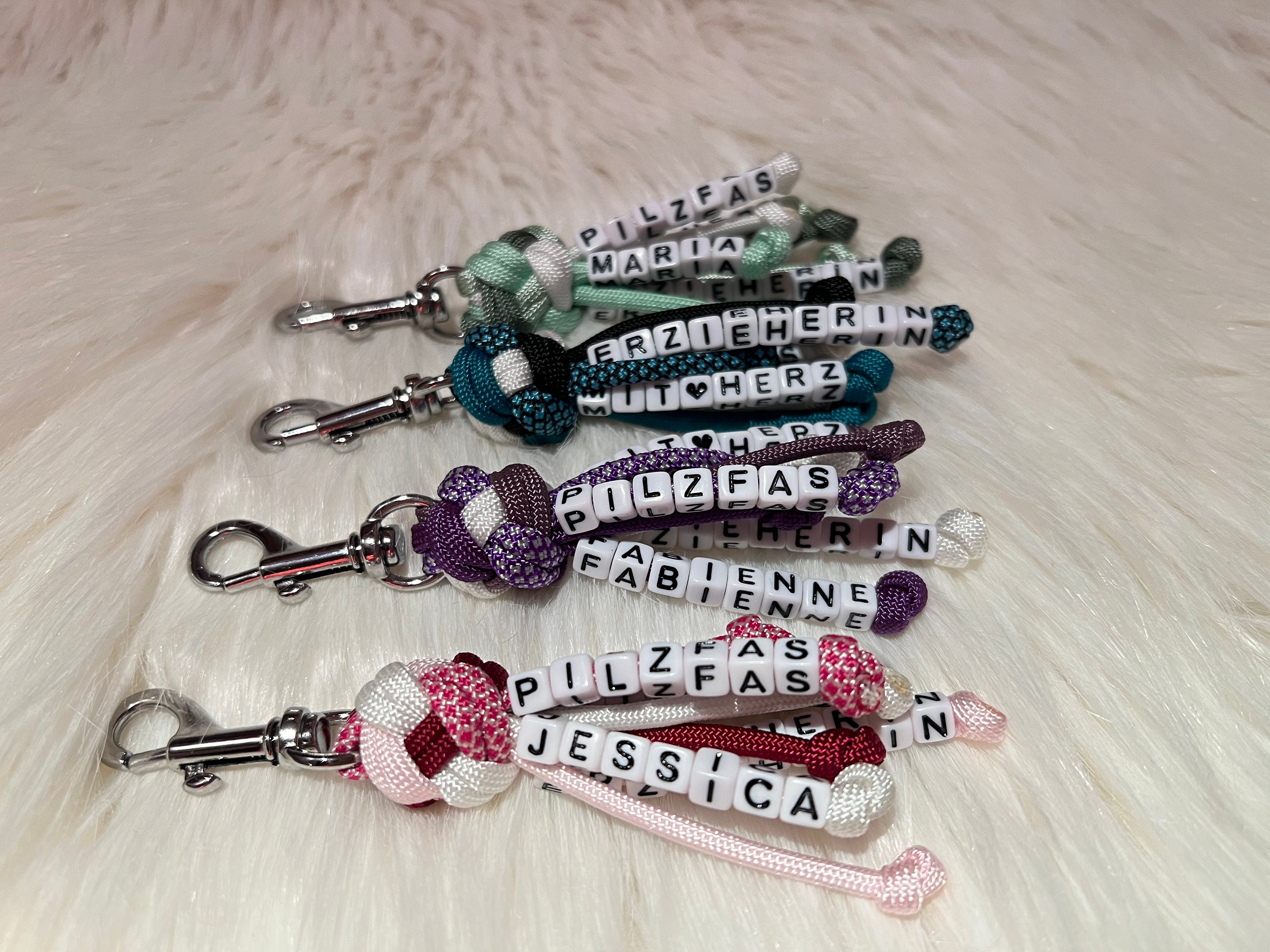 Personalized Keychains With Names | Handmade From Paracord - Etsy