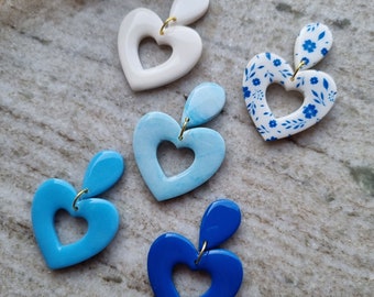 Shiny Hearts - Delft Blue