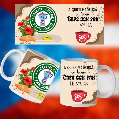 Cuba-Rican 15 oz. White Mug – Puerto Rican Pride