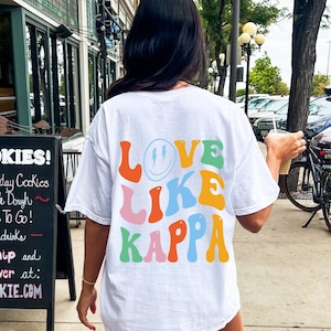 Kappa Kappa Gamma Sorority Comfy T-Shirt | Love Like Kappa Sorority Shirt Gift | Cute Greek Life T-Shirt Big Little Sorority Gift