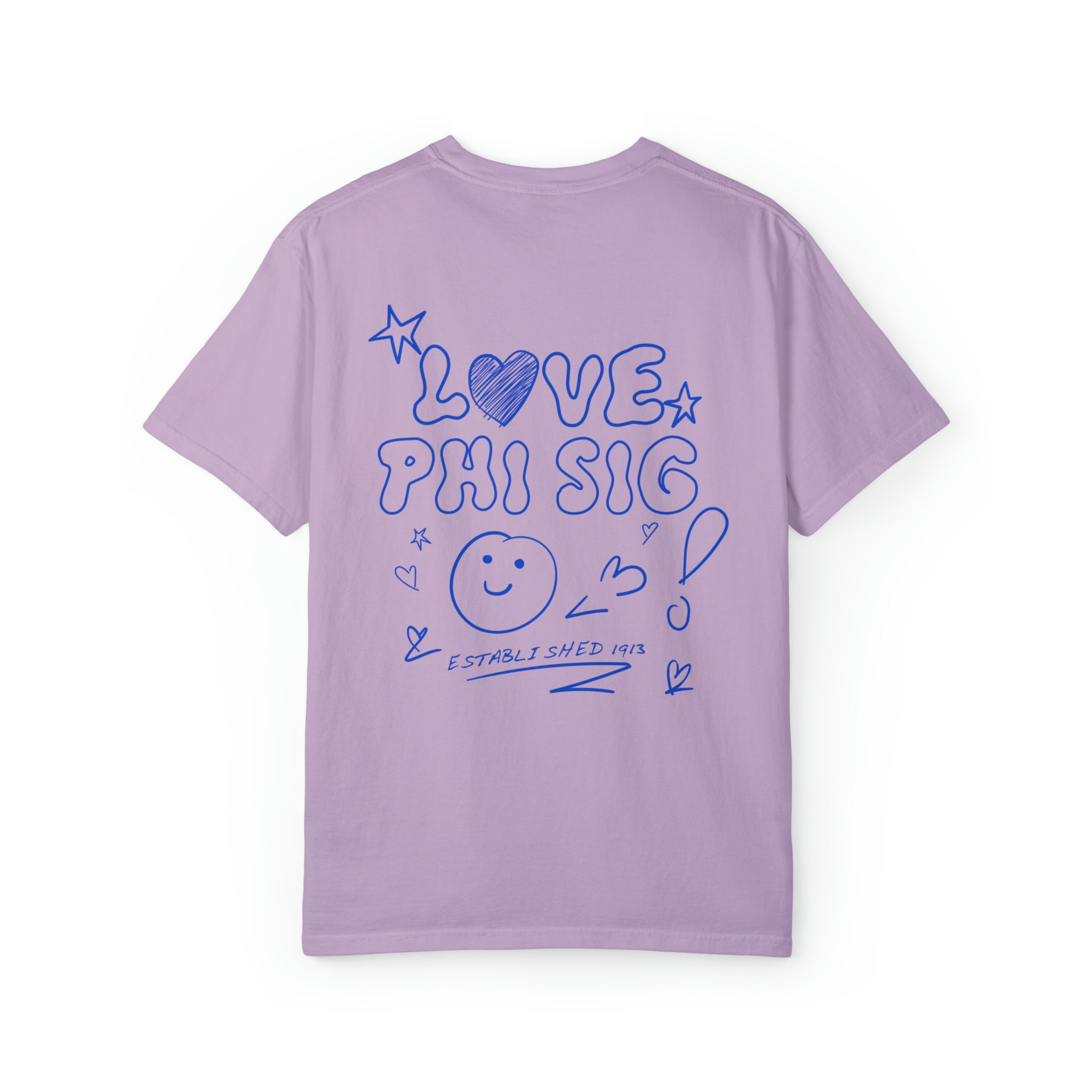 Phi Sigma Sigma Love Doodle T-shirt | Phi Sig Trendy College
