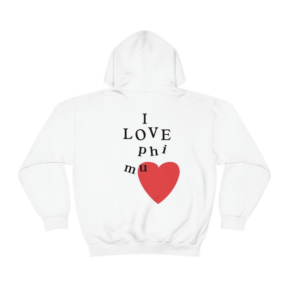 Me encanta Phi Mu Sorority sudadera Trendy Phi Mu Custom Sorority Hoodie Greek Life Apparel Custom Sorority Gift Etsy Mexico