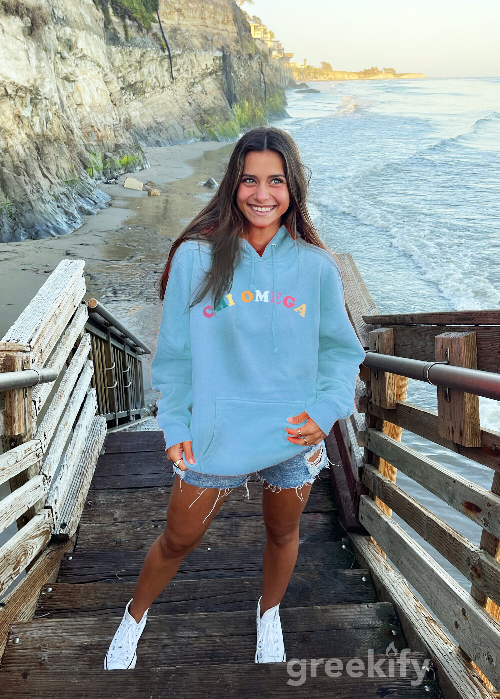 Buy Chi Omega Colorful Text Cute Madhappy Trendy Chi O Sorority Online in  India - Etsy