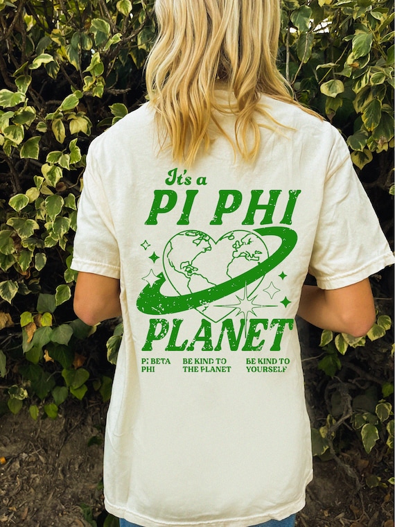 Pi Beta Phi Planet T shirt Be Kind to the Planet Trendy Sorority