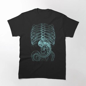 Alien Xray Tshirt - Etsy