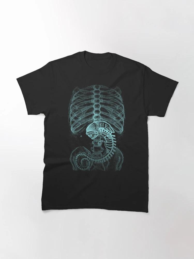 Alien Xray Tshirt - Etsy
