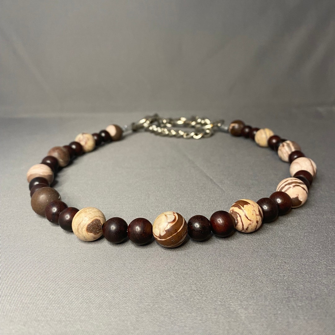 Beaded Gemstone Dog Collar Etsy