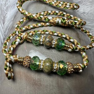 Custom satin braided dog show lead image 12