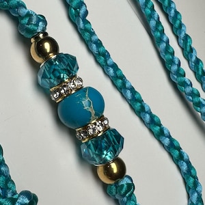 Custom satin braided dog show lead image 17