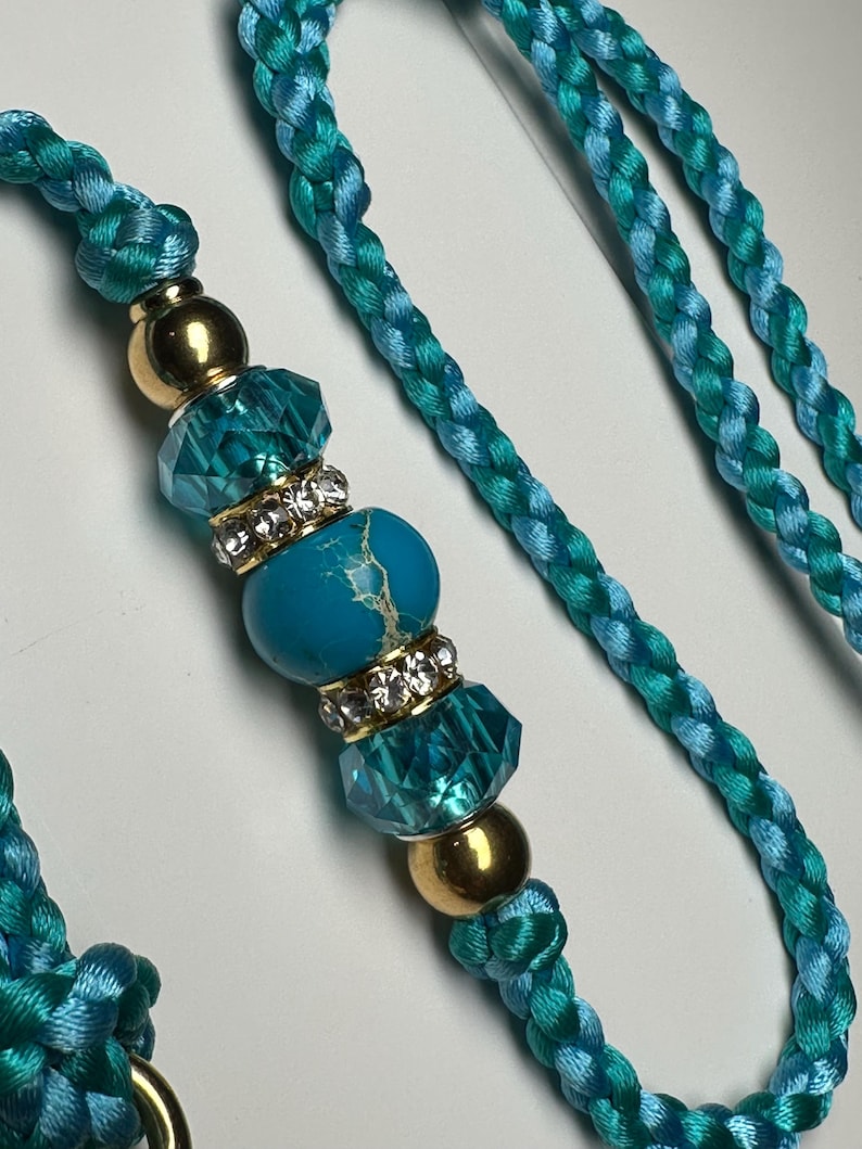Custom satin braided dog show lead image 17