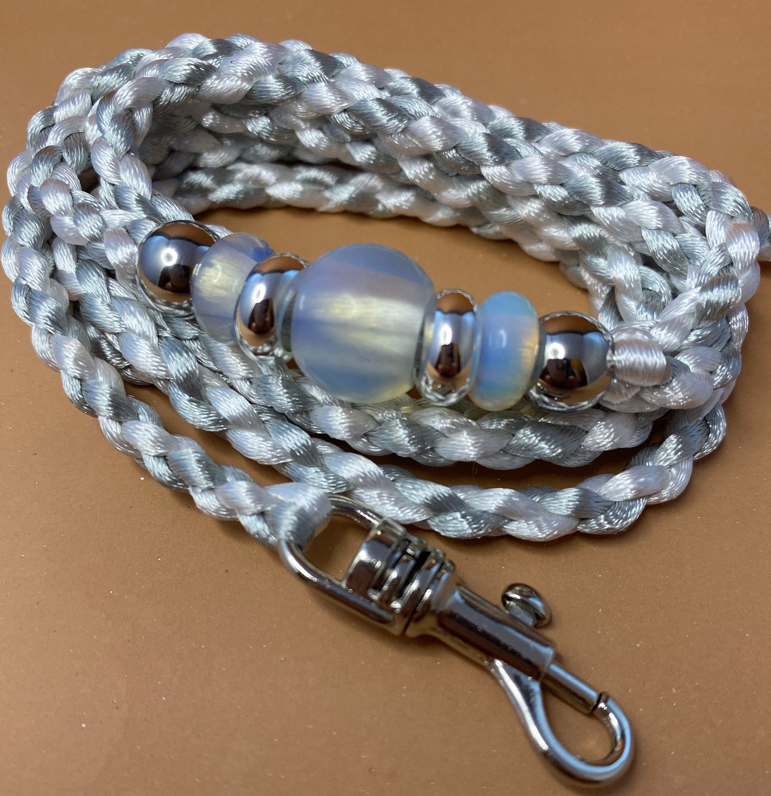 Custom Satin Braided Dog Show Lead Etsy