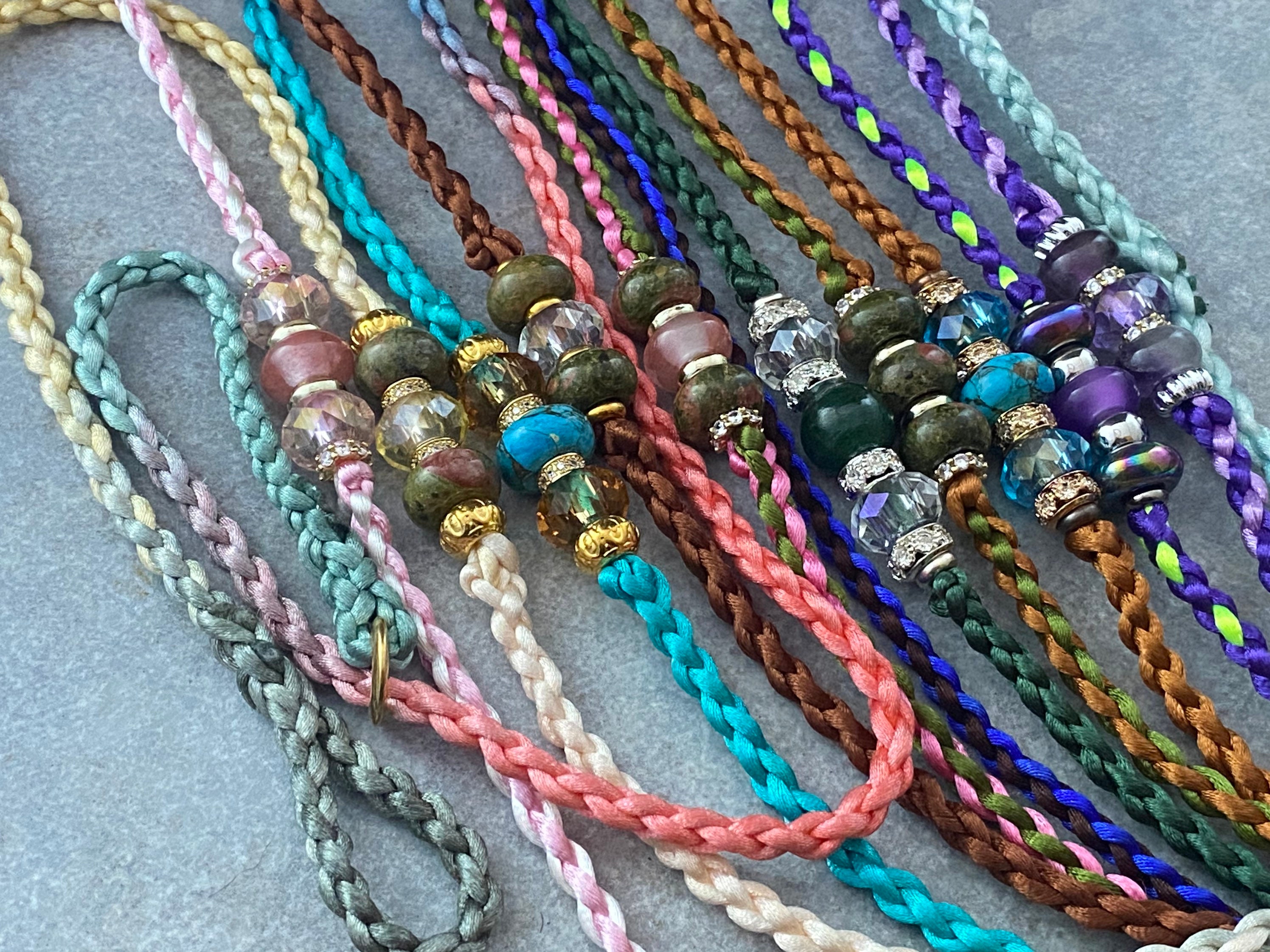 Custom Satin Braided Dog Show Lead Etsy