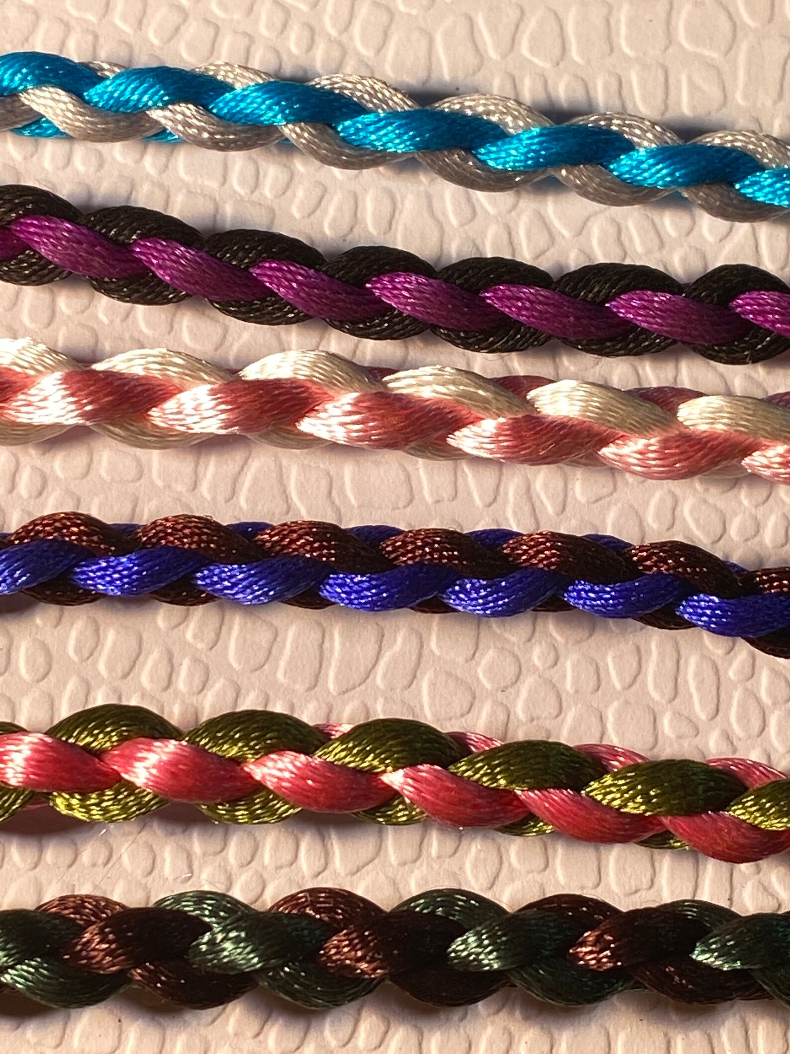 Custom Satin Braided Dog Show Lead Etsy