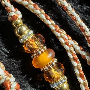 Custom satin braided dog show lead image 19