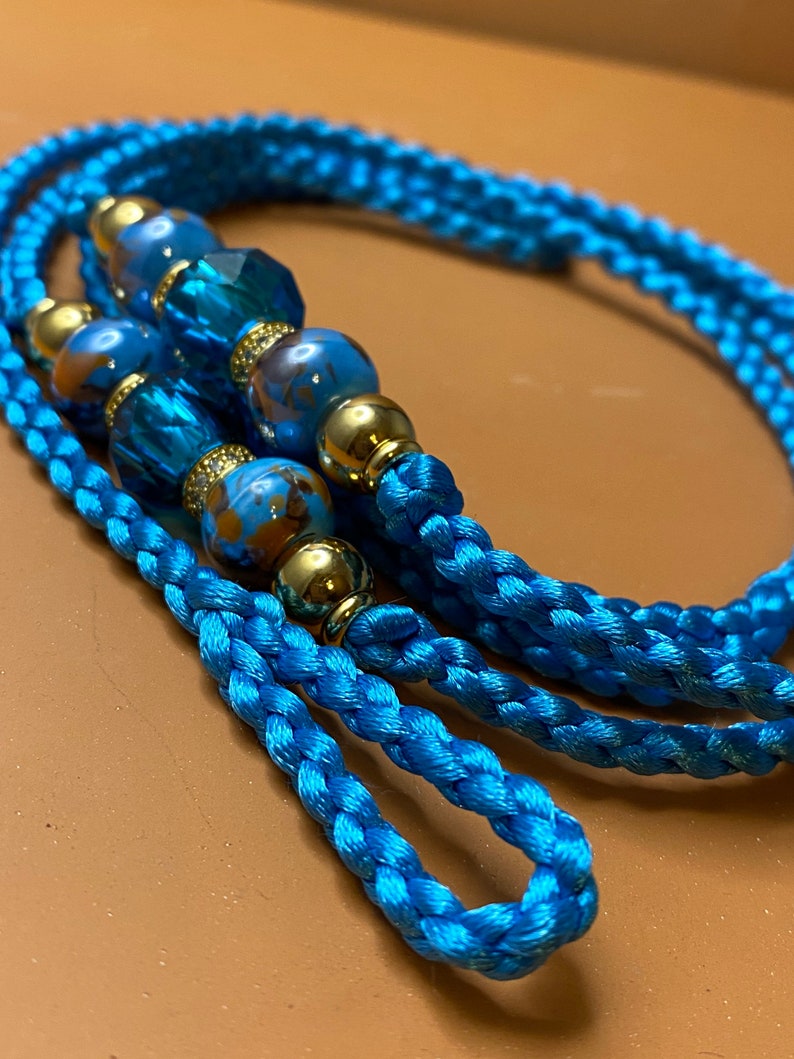 Custom Satin Braided Dog Show Lead Etsy