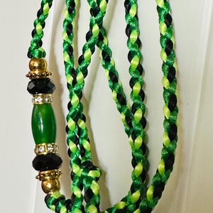 Custom satin braided dog show lead image 11