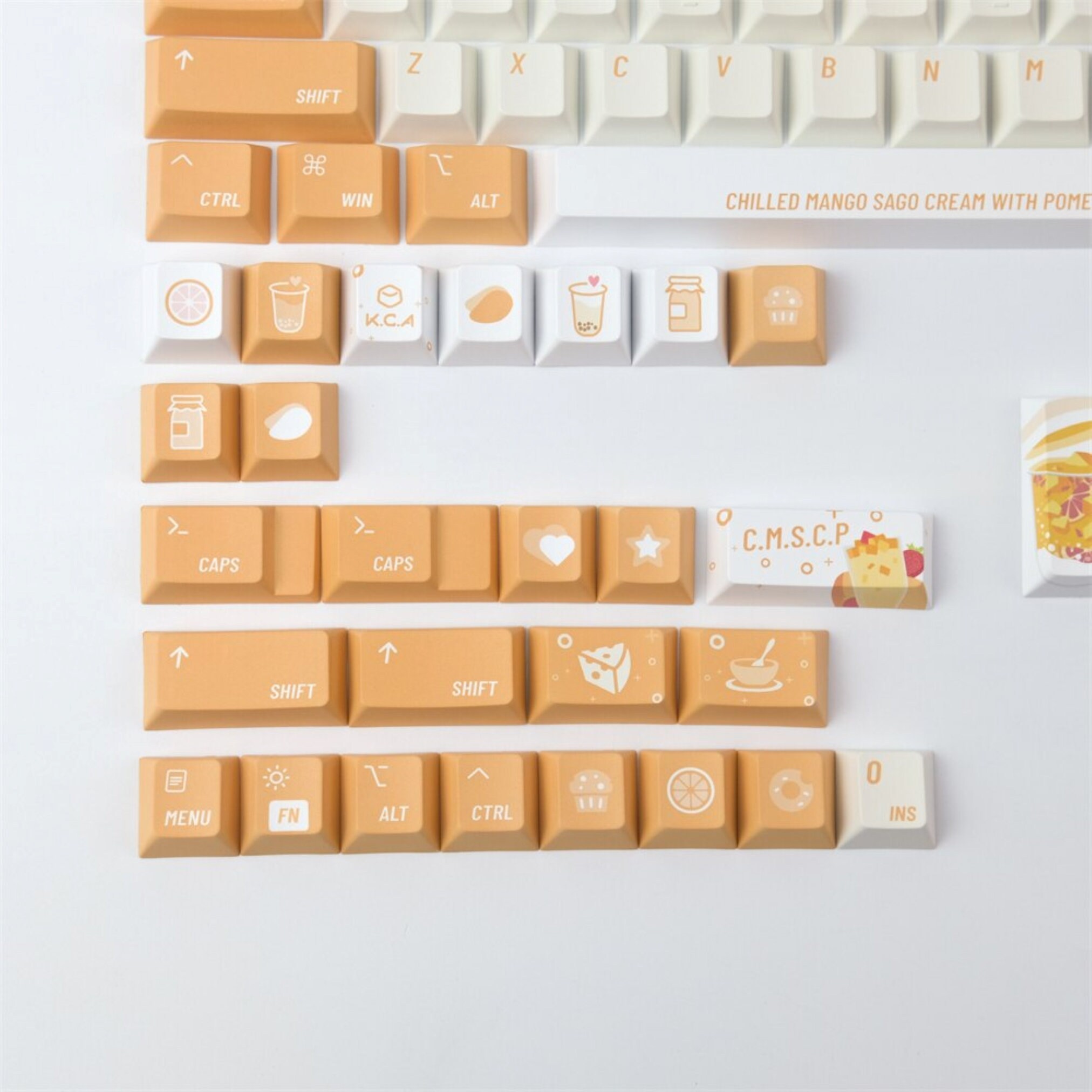 128pcs Cute Kawaii Mangoo Fruit Keycaps Set for Mechanical Etsy Australia