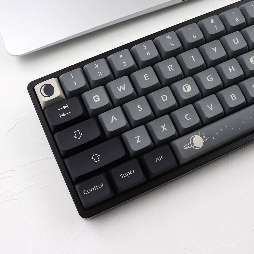 133pcs Space Rocket Black & Gray Keycaps Set for Mechanical Etsy