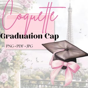 Coquette College PNG, Lazo de graduación Coquette, Fiesta de graduados PNG, Tarjeta Coquette, Lazo estético, Diseño de lazo Coquette, Conjunto de paquete Coquette.