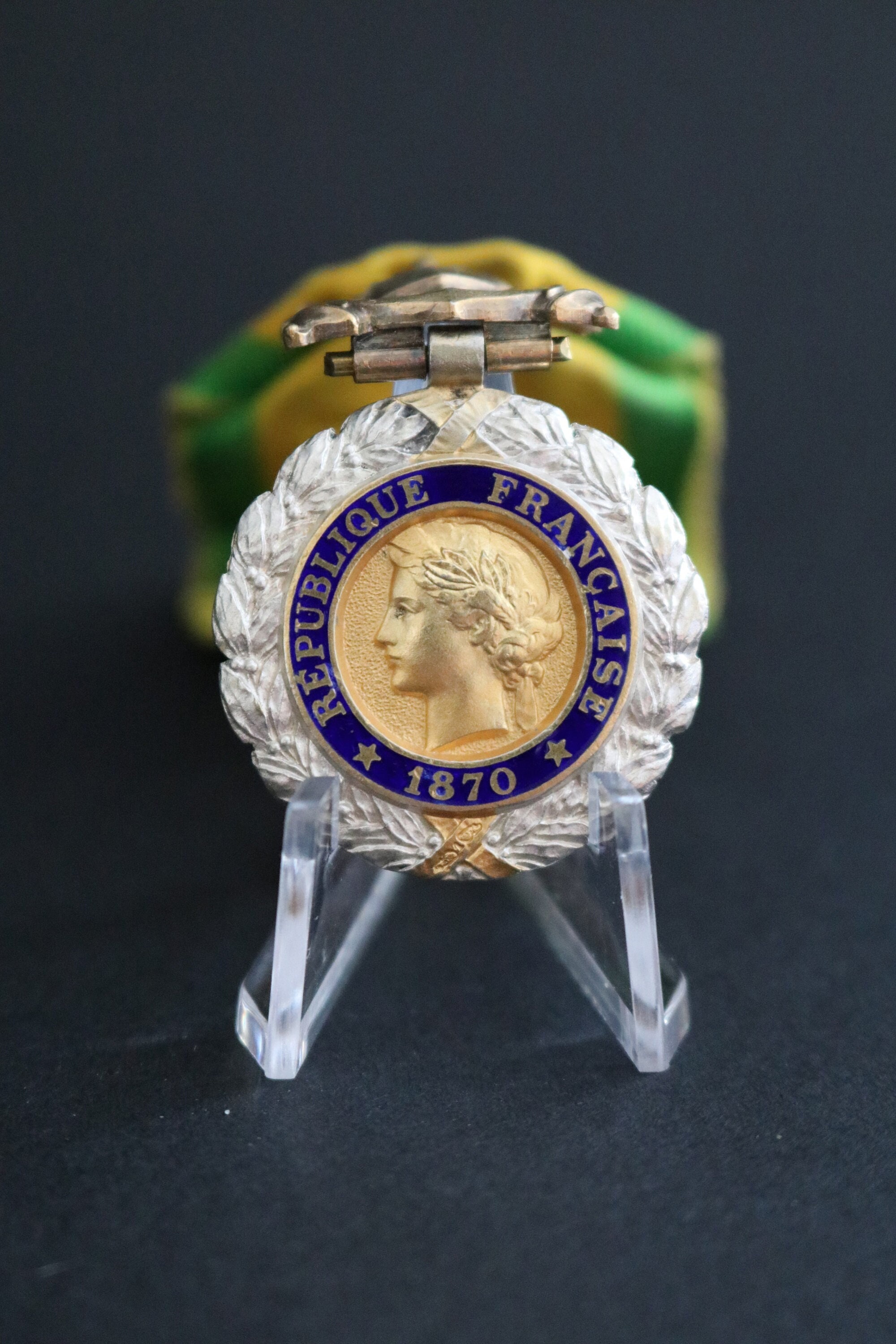 Francia WW1 Medalla Militar Valor Disciplina 1870 Mérito de