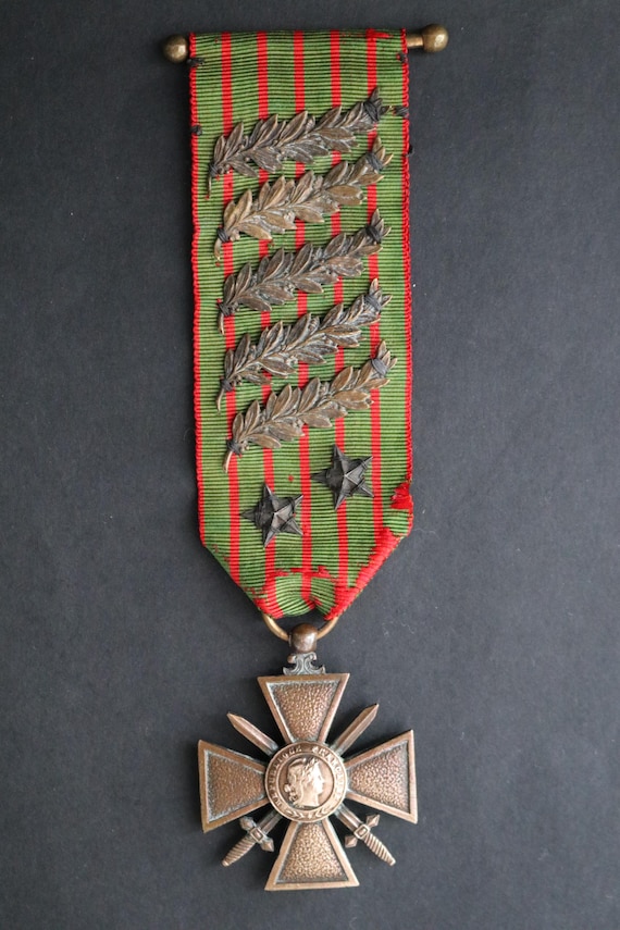 CROIX GUERRE 14 18 Ww1 Verdun Poilu Medaille Militaire Combattant