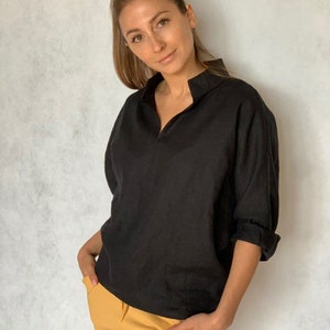 Linen top sewing pattern, Mia Kimono top PDF pattern, Sizes XS - 4XL Easy Sewing Pattern for Beginners, PDF Download Sewing Pattern image 6